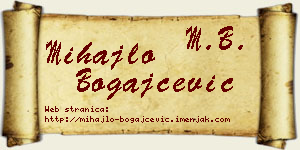 Mihajlo Bogajčević vizit kartica